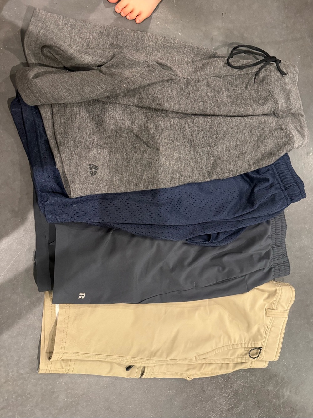 Men's Gray Athletic Drawstring Shorts - Unbranded